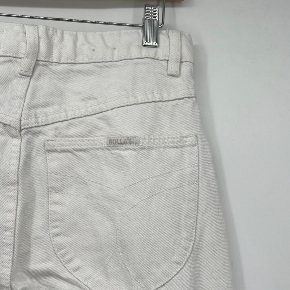 Rolla's High Rise Wide Leg Old Mate Vintage White 100% Cotton Jeans Women's 29 - Picture 5 of 15